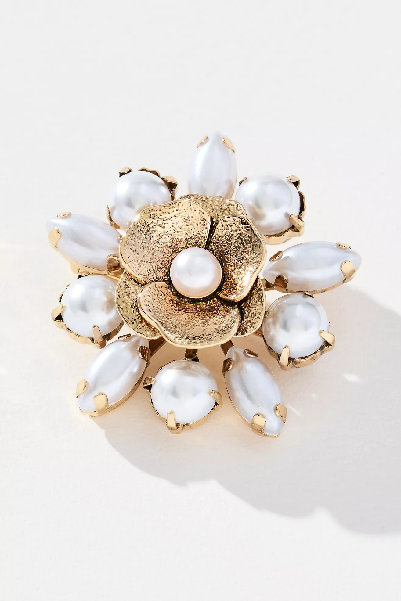 Metal Flower Brooch | Anthropologie (US)