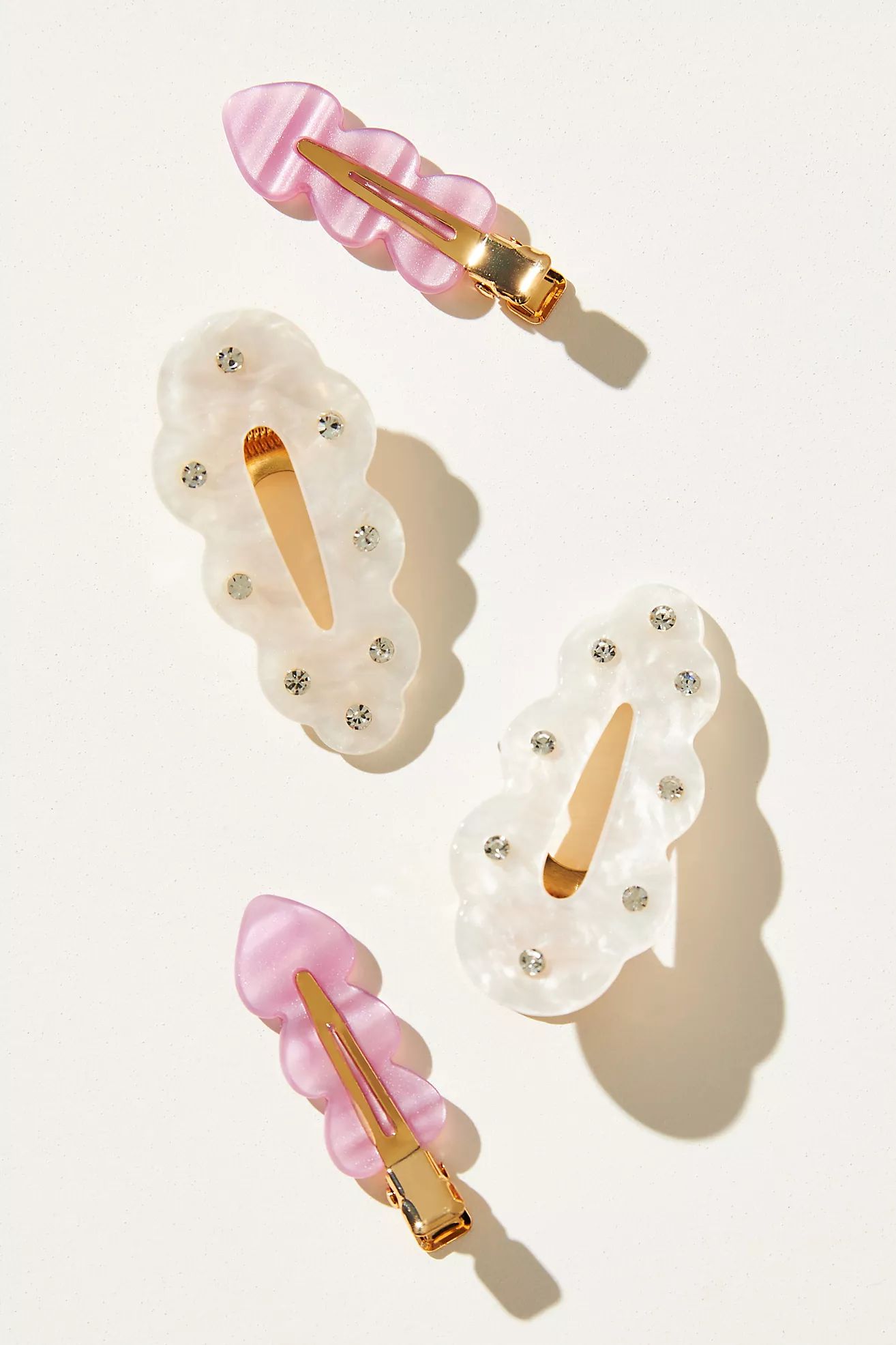 Glow Ready Crease-Free Hair Clips, Set of 4 | Anthropologie (US)