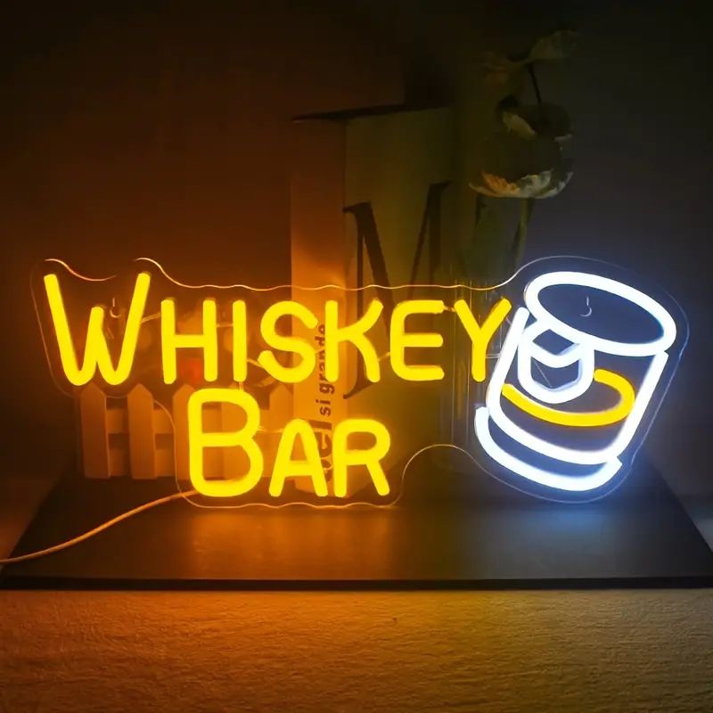 Whiskey Bar Led Neon Lights Wall Decor Home Bar Cart - Temu | Temu Affiliate Program