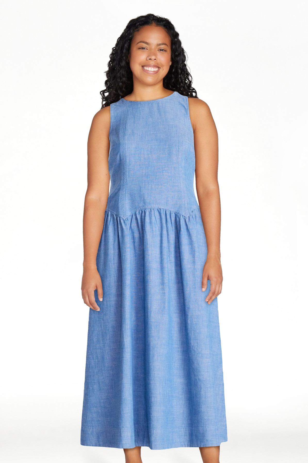Free Assembly Women’s and Women's Plus Sleeveless Cotton Racer Back Maxi Dress, Sizes XS-4X | Walmart (US)