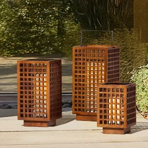 Enzo Wood Lanterns | West Elm (US)
