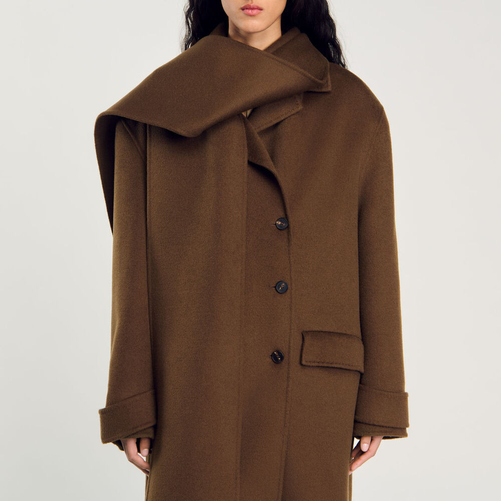 Oversized Wool Coat | Sandro US | Sandro-Paris US