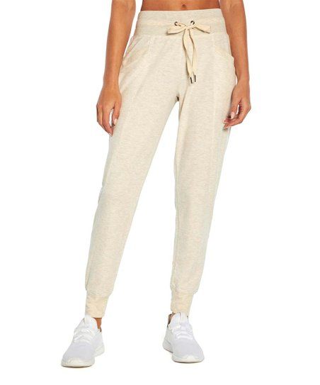 Marika Heather Oatmeal Milani Pocket 27'' Joggers - Women | Zulily