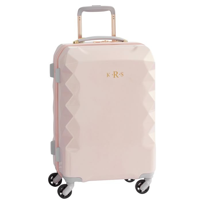 Luxe Hard-Sided Blush Carry-on Spinner | Pottery Barn Teen