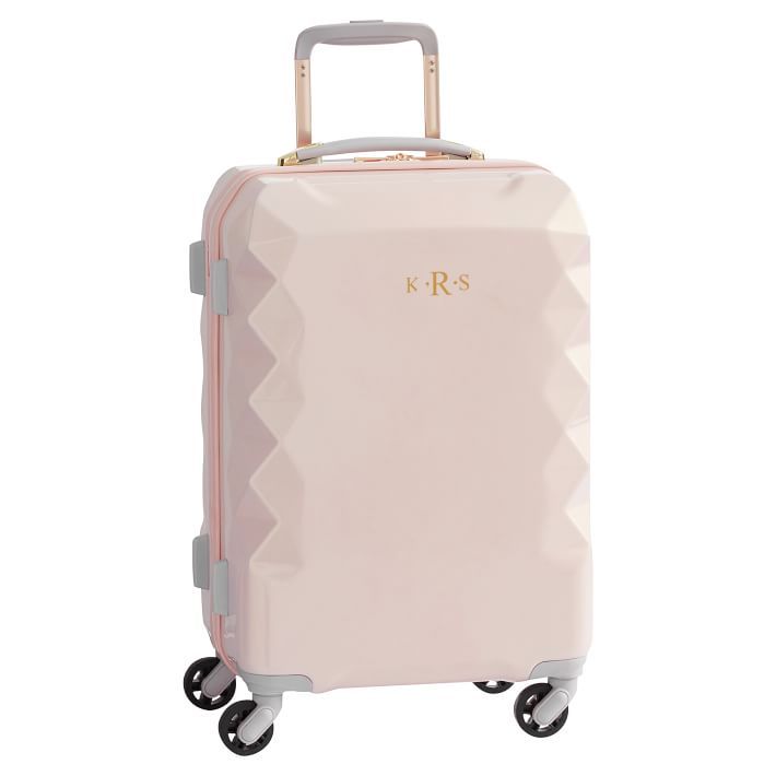 Luxe Hard-Sided Blush Carry-on Spinner | Pottery Barn Teen