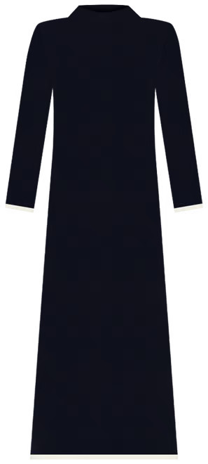 Mango Women's Contrasting Trims Knitted Dress - Macy's | Macy's