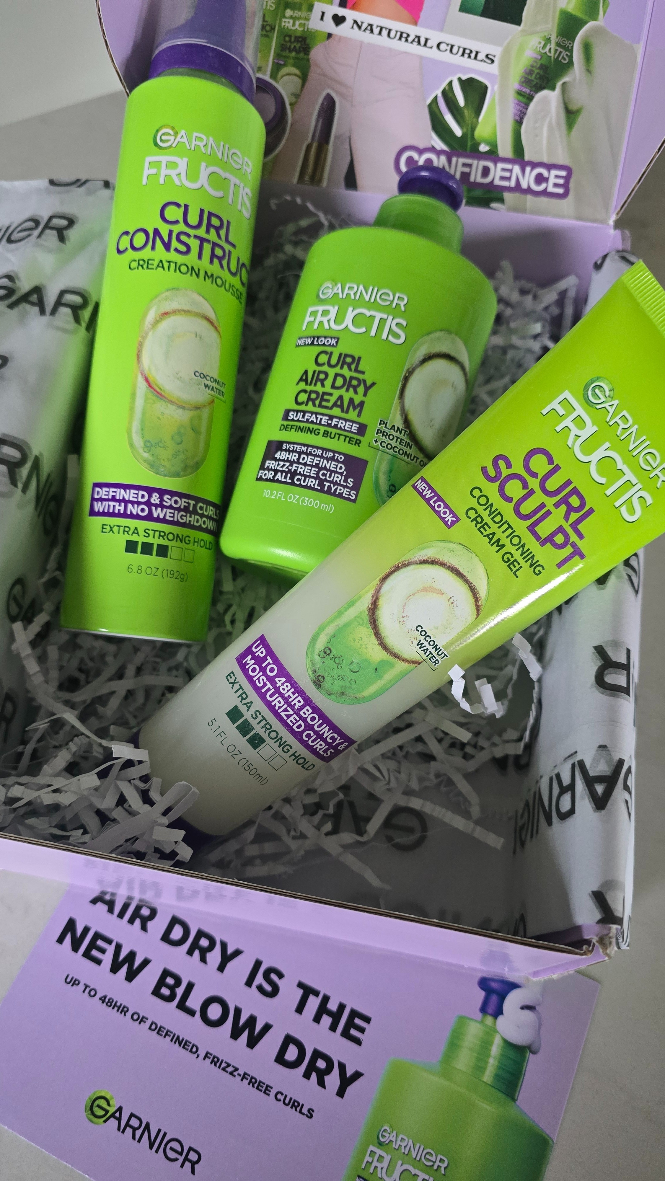 Trying out these Garnier Fructis curl must-haves for soft, defined, frizz-free curls without the blow-dry. Loving how lightweight yet hydrating they feel — perfect for easy air-dry days.✨ Curl Construct Mousse✨ Curl Air Dry Cream✨ Curl Sculpt Conditioning Cream GelDefined curls, zero effort. #gifted #GarnierFructis #CurlCare #CurlyHairRoutine #AirDryCurls

#LTKselfcare #LTKBeauty