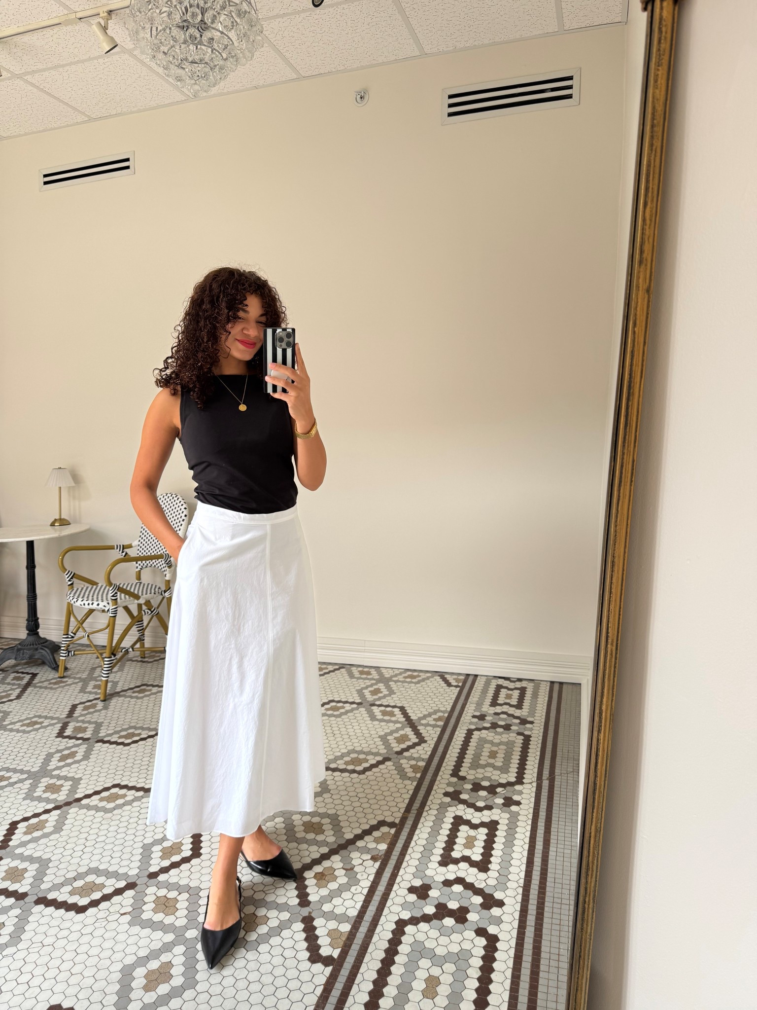 A white midi dress is a great staple! For a chic and classic spring outfit, pair it with flats and a boat neck tank. 

#LTKStyleTip #LTKSeasonal