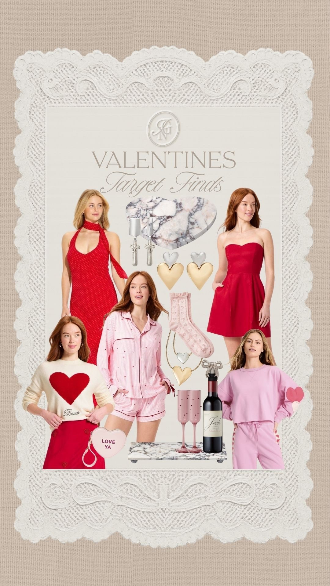 The cutest valentines finds at Target ❤️🍒🎀

#target #targetfinds #targetstyle #valentines #vday #galentines #giftidea #pjs 

#LTKSeasonal #LTKHome #LTKFindsUnder50