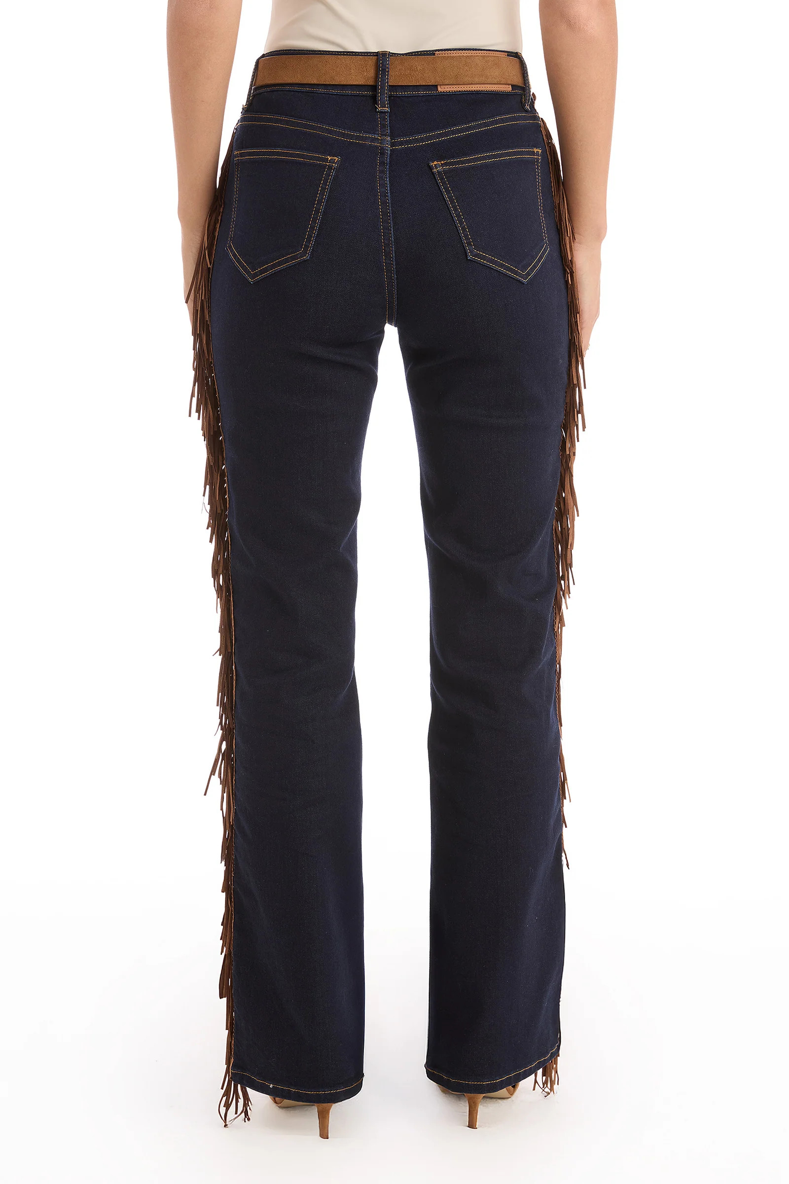 Ryder Fringe Jean - Indigo | The Noli Shop