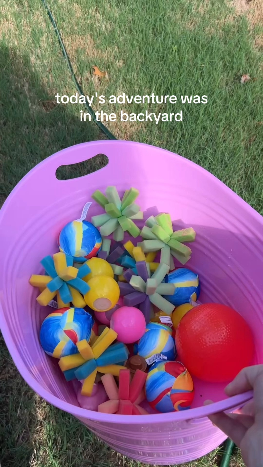 backyard fun with a splash pad and a bucket of swim toys!

#LTKSwim #LTKKids #LTKmomlife