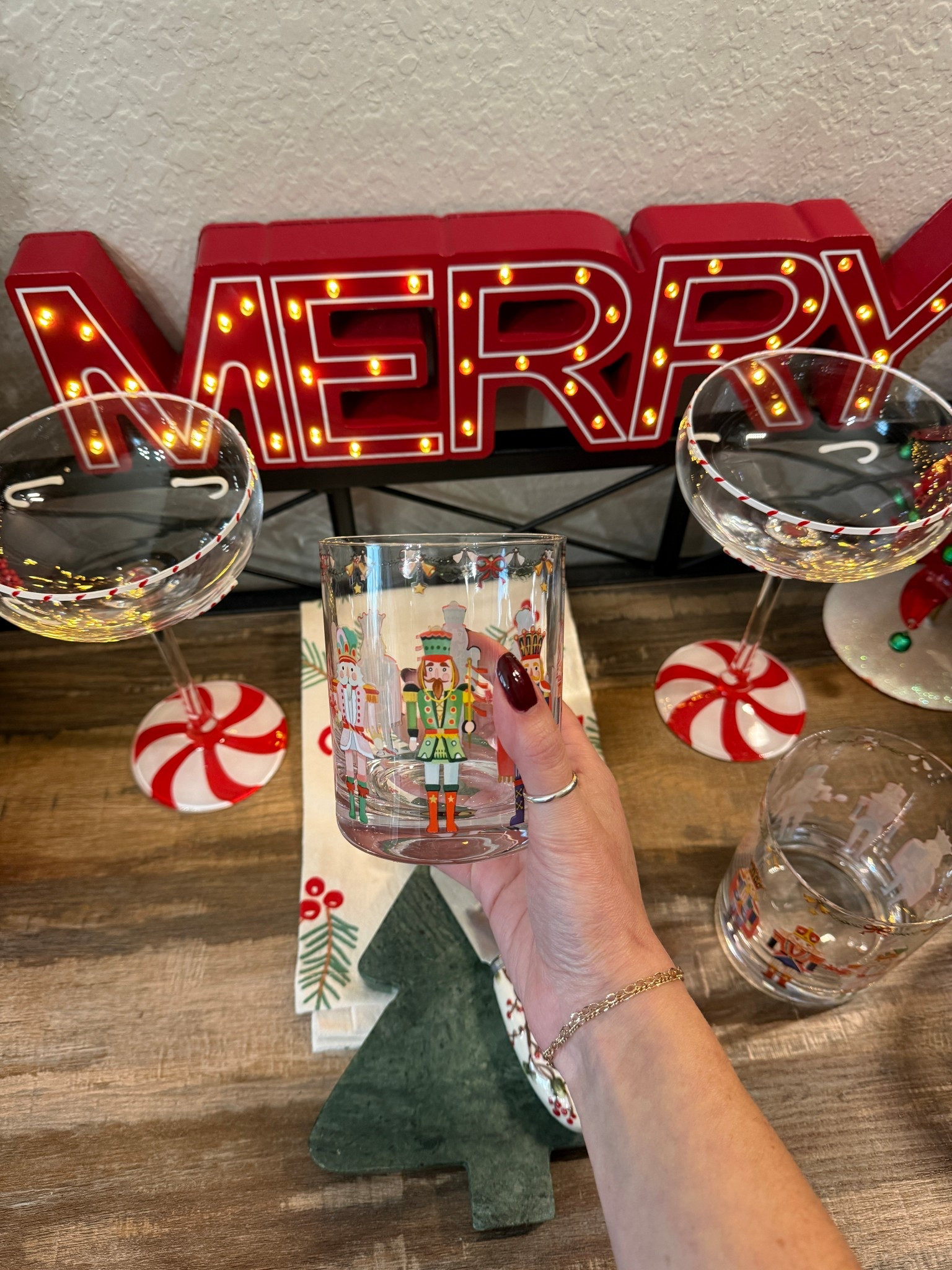 these nutcracker glasses are just what I needed on my bar cart for the holidays! It comes in a pack of 4

Drink ware, holidays, Christmas cups, glassware, nutcracker, festive decor, Christmas 

#LTKHome #LTKGiftGuide #LTKHoliday