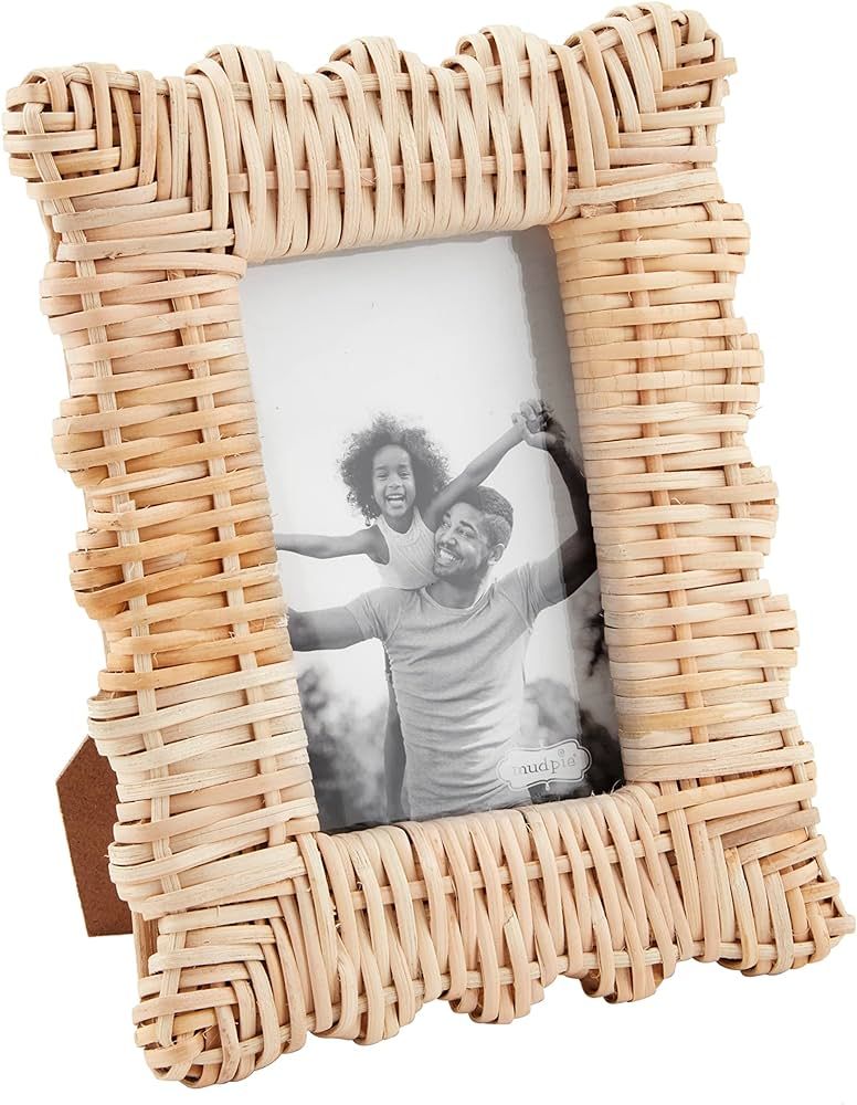 Mud Pie Woven Frame, Small, 4x6 | Amazon (US)