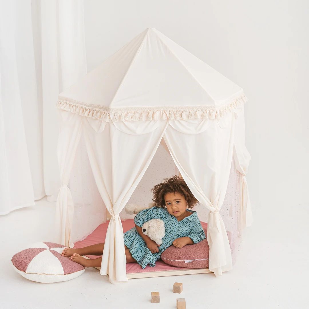 Kids Tent, Nursery Tent, Canvas Teepee for Kids, Indoor Tipi Tent, Children Teepee, Play Teepee, ... | Etsy (US)