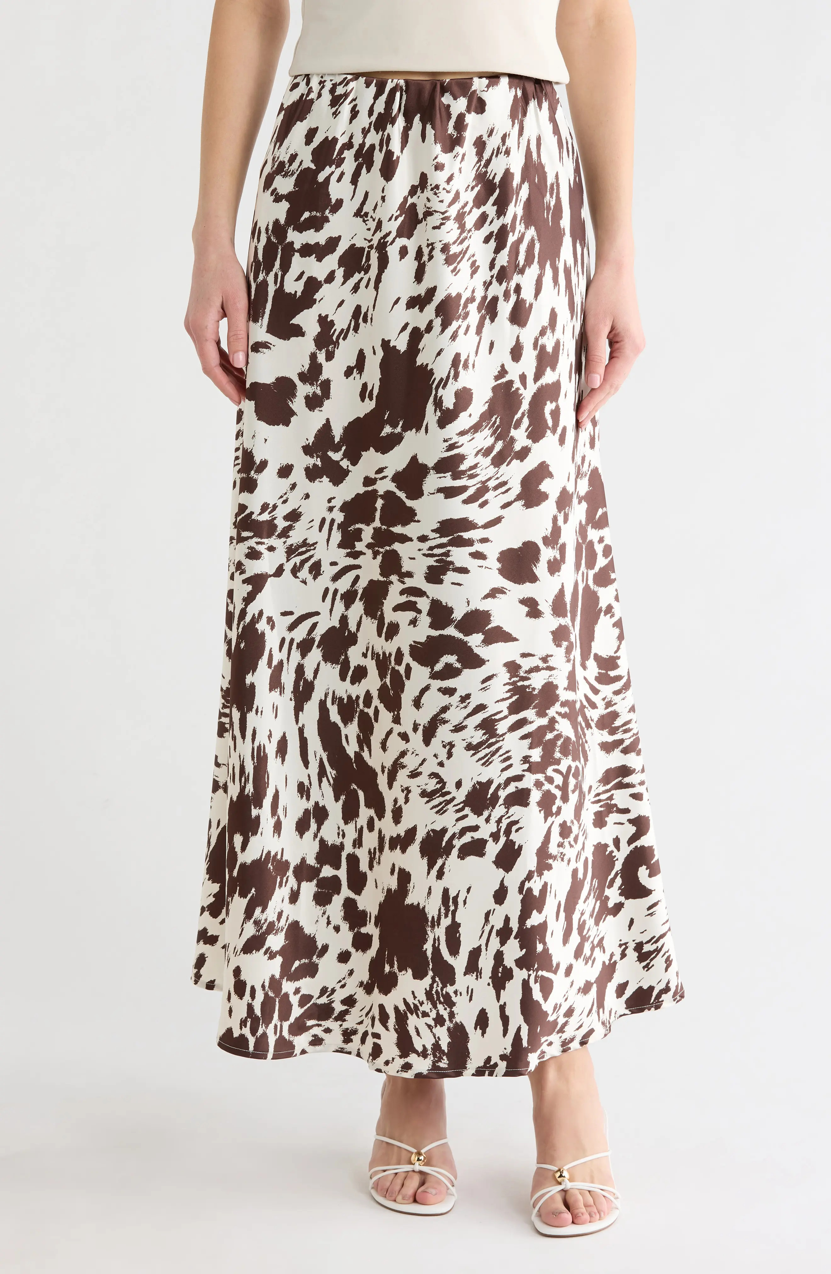 Animal Print Satin Maxi Skirt (Women) | Nordstromrack | Nordstrom Rack