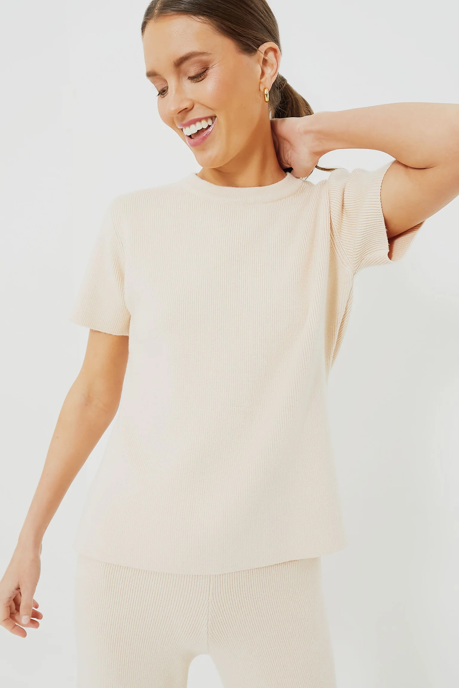 Short Sleeve Sundays Knit Top | Tuckernuck (US)