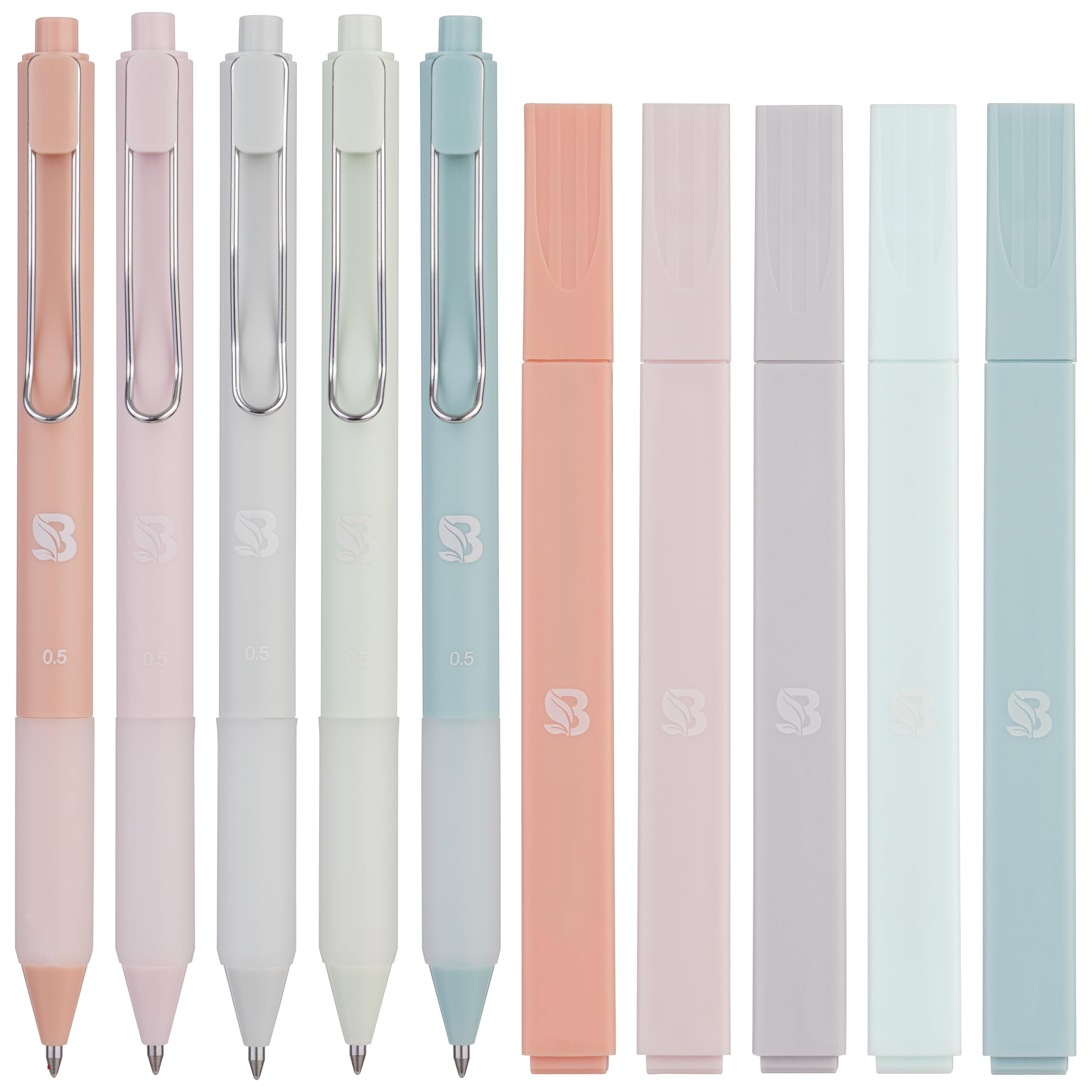 BLIEVE - Aesthetic Highlighters and Gel Pens With Soft Ink And Tip, Bible Highlighters and Pens N... | Amazon (US)