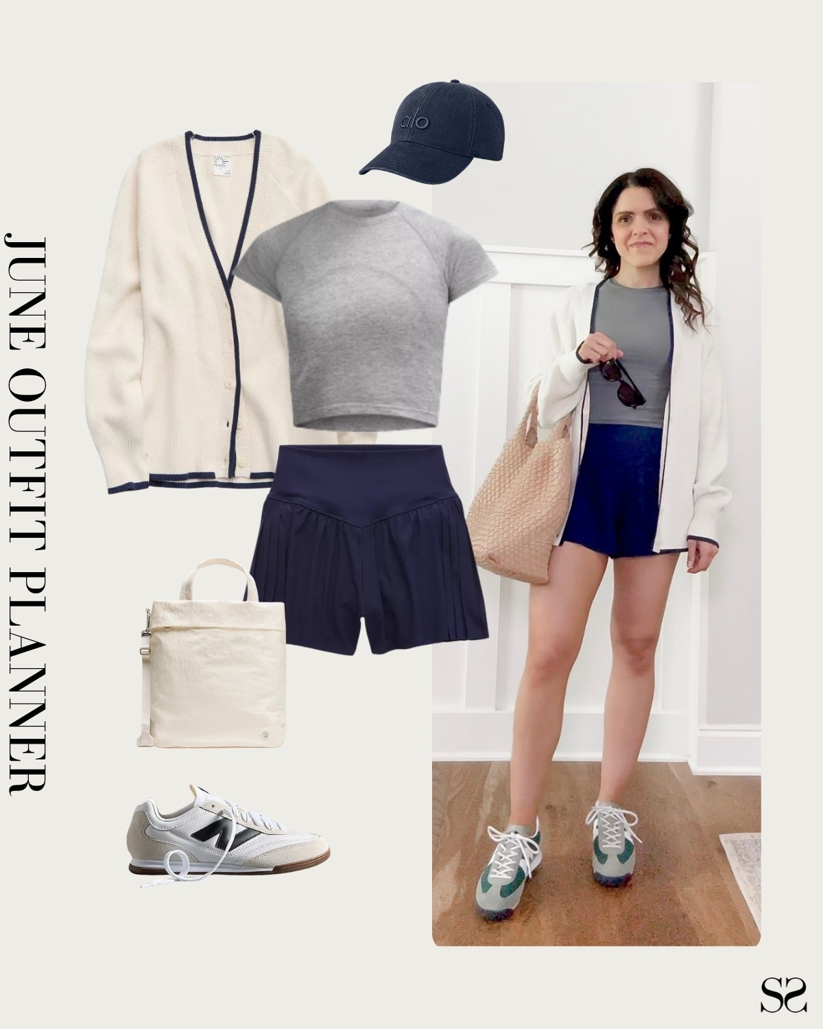 Monthly outfit planner JUNE: what I planned vs how it’s worn: Spring  & Summer looks, saved + styled outfit inspo | athletic shorts, cardigan, sneakers, crossbody bag 

#springoutfit #casualchic #summeroutfit #athleisure #weekendoutfit


#LTKStyleTip
