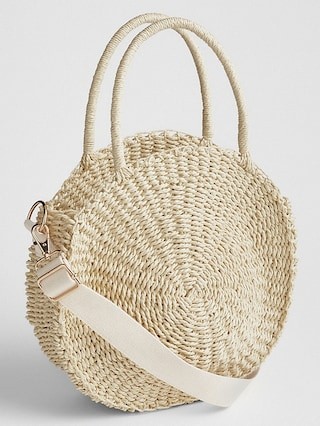 Gap Womens Straw Circle Bag Natural Size One Size | Gap US