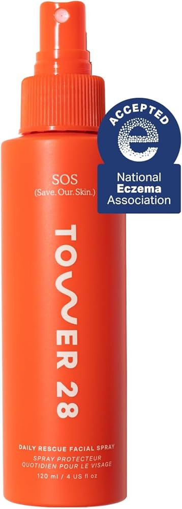 Tower 28 SOS Daily Rescue Facial Spray for Sensitive Skin, Hypochlorous Acid Spray Helps Reduce R... | Amazon (US)
