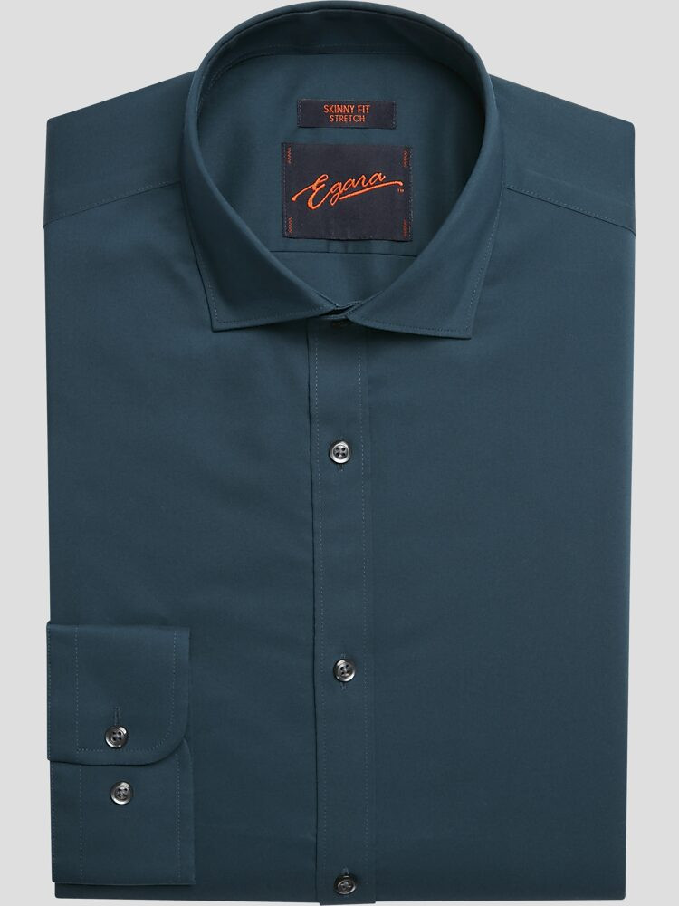 Egara Skinny Fit Solid Dress Shirt | Dress Shirts | Men's Wearhouse | The Men's Wearhouse