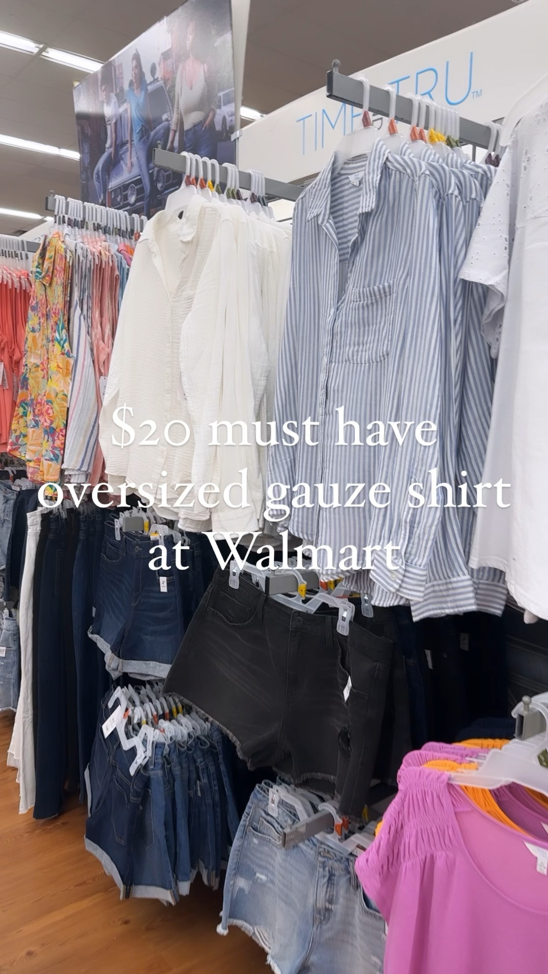 Favorite find so far this summer 👉🏼 $20 oversized gauze shirts from Walmart! Love the fit and quality of them! Had to get both! 

✨Follow me for more affordable fashion finds, try ons and outfit ideas ✨

Wearing a size medium!

#LTKFind #LTKstyletip #LTKunder50