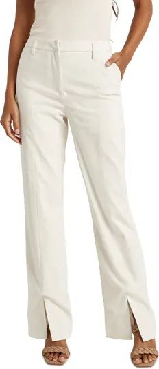 Splendid x Cella Jane Brigitta Flat Front Split Hem Trousers | Nordstrom | Nordstrom