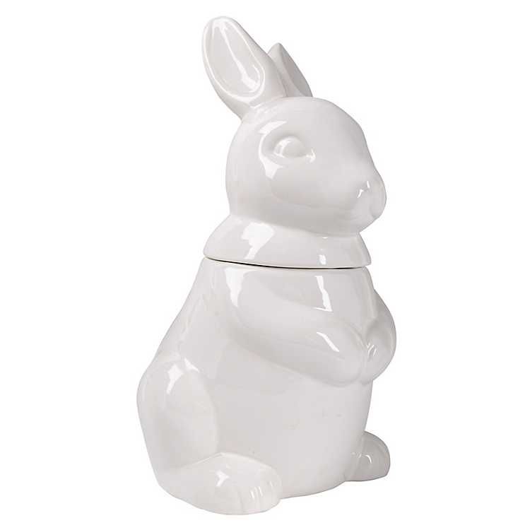 New!White Rabbit Easter Cookie Jar | Kirkland's Home