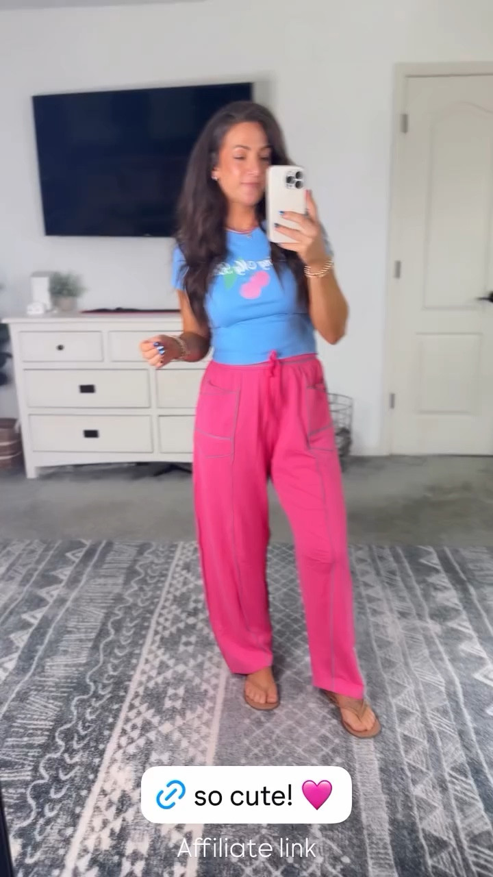 Some of my fave sweatpants from Amazon amd the cutest comfy spring outfit option! TTS and available in other colors 

#LTKootd #LTKPetite #LTKmomlife