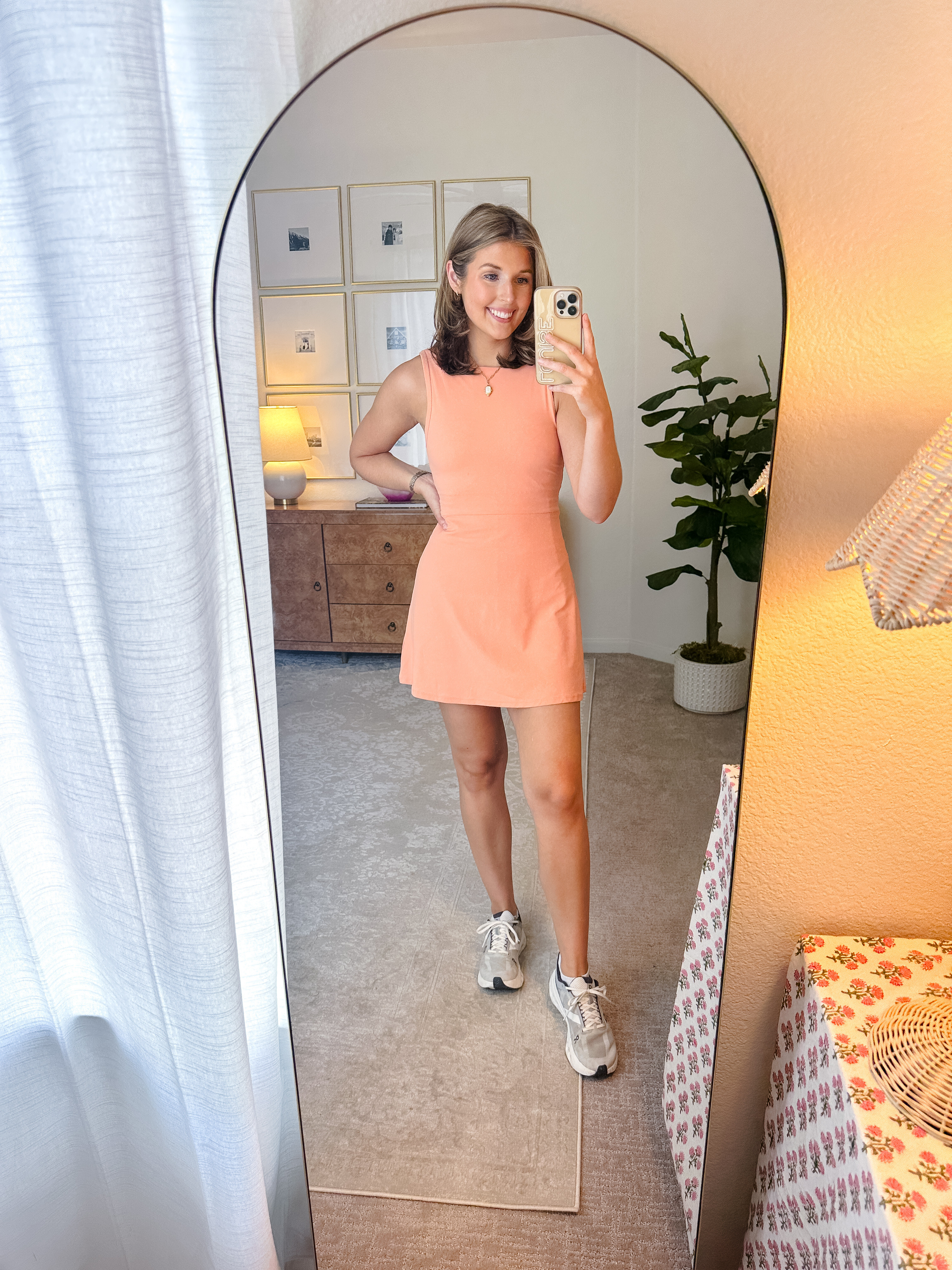 Exercise dress I’m loving! Wearing an XS. Padded // shorts attached 