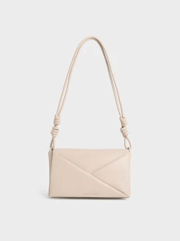 Oat Midori Geometric Shoulder Bag | CHARLES & KEITH UK | Charles & Keith UK