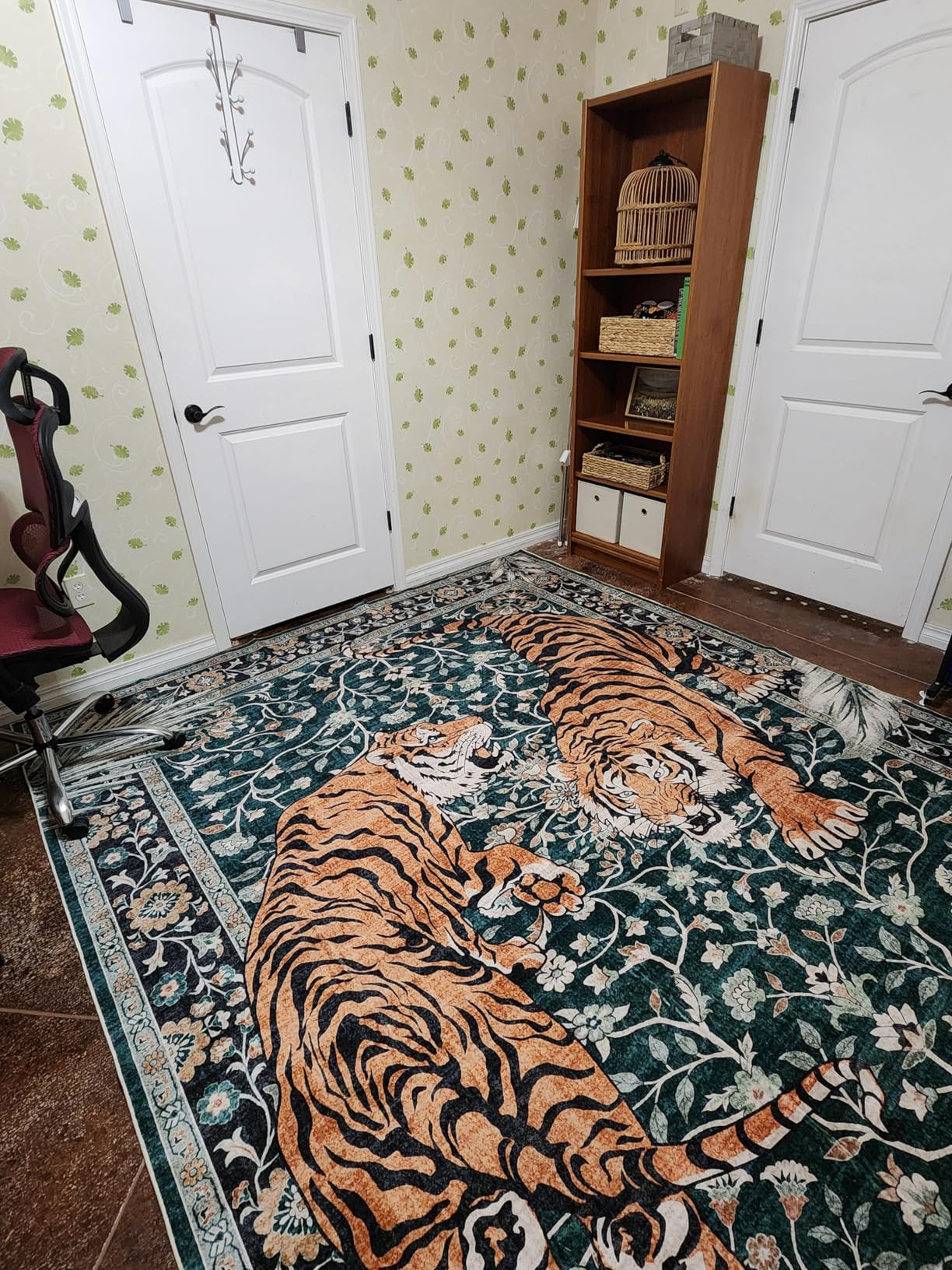 Moynesa Tiger Washable Area Rug, 9x12 Living Room Rug, Vintage Non Slip Large Rug for Dining Room... | Amazon (US)