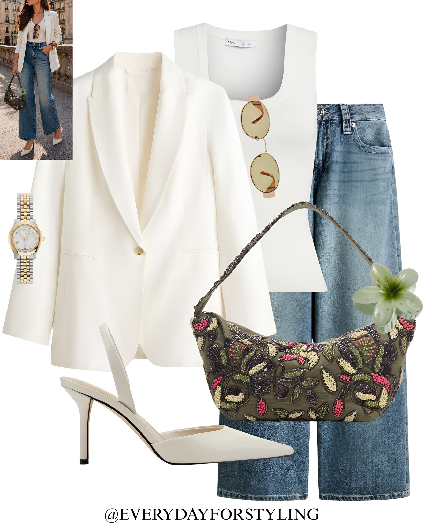 Clean, sharp, and quietly expensive 🤍

blazer and jeans outfit women, slingback heels outfit ideas, smart casual outfit women, elevated basics outfit ideas, minimal chic outfits women, old money style outfits women, quiet luxury outfit ideas, neutral outfit combinations women, effortless classy outfits, parisian style outfits women, capsule wardrobe outfits women, timeless fashion outfits, everyday elegant outfits women, how to style blazer outfits, chic street style outfits, everydayforstyling 

#blazerstyleedit, #summerOutfitIdeas, #elevatedbasicsstyle, #CasualOutfitIdeas, #timelessoutfitideas

#LTKSaleAlert #LTKootd #LTKSeasonal