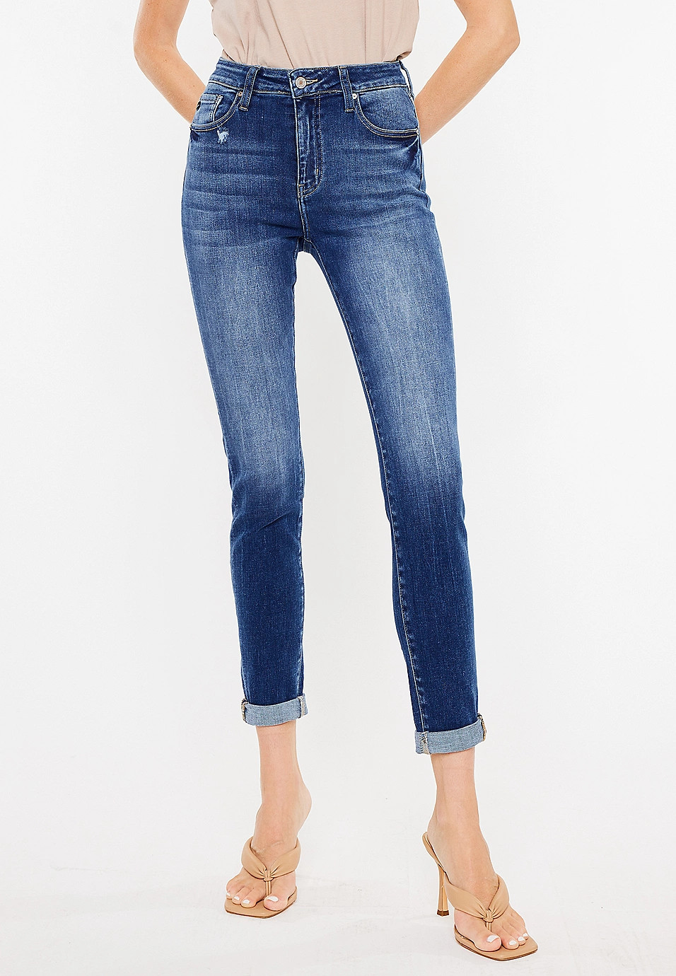 KanCan™ Skinny High Rise Rolled Hem Jean | Maurices