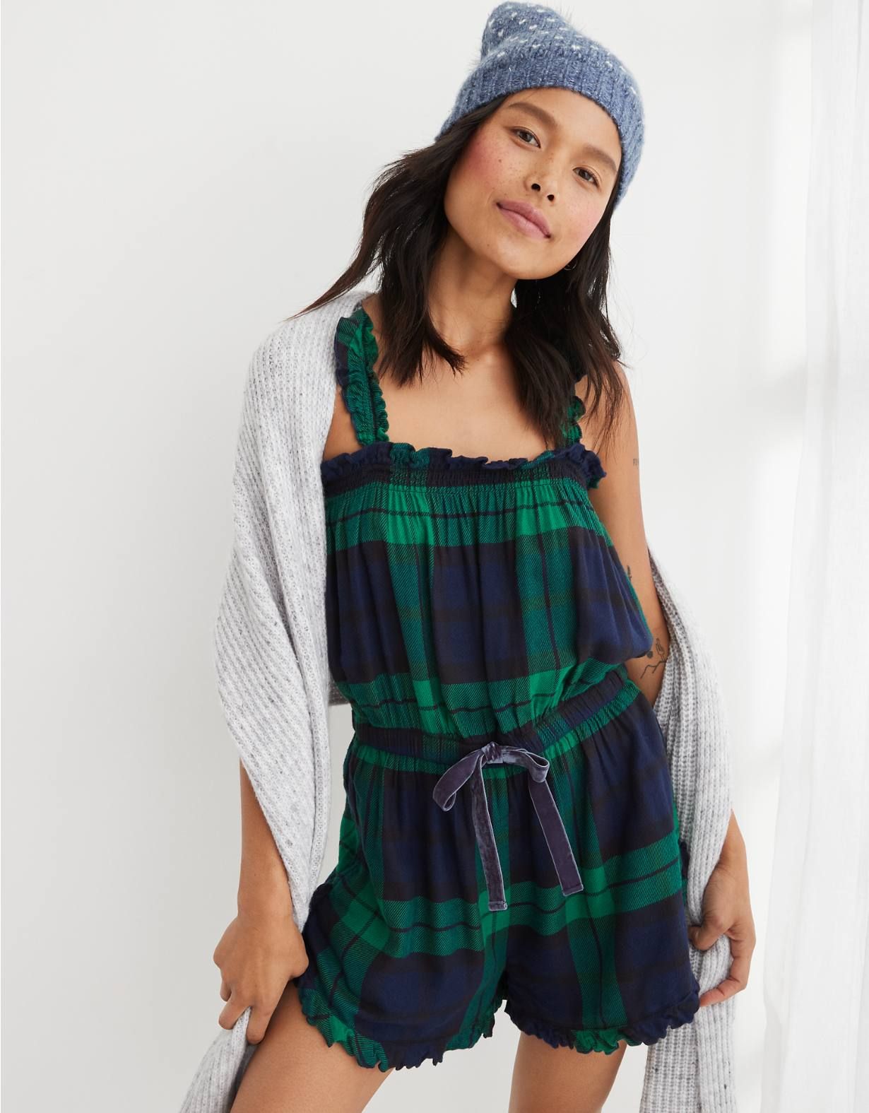Aerie Flannel Romper | American Eagle Outfitters (US & CA)
