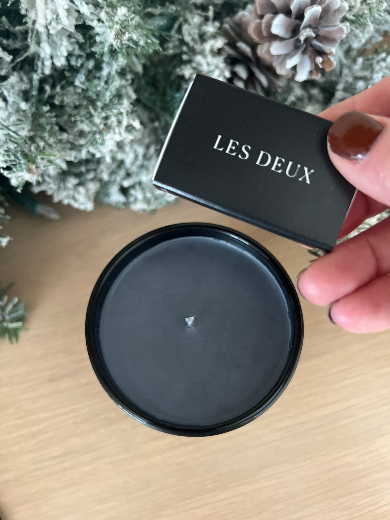 A gift for anyone!!! I love my Les Deux candles because not only do they smell amazing but the matte black candle holder itself is so stylish and attractive it makes for a great decor piece- hard for me to even light this baby cuz I want to keep it out for ever ! Also fits perfectly into most stockings if you’re looking for a luxurious stocking stuffer gift idea ! And BFCM 25% off + free gifts over $100! 

#LTKHoliday #LTKGiftGuide #LTKCyberWeek