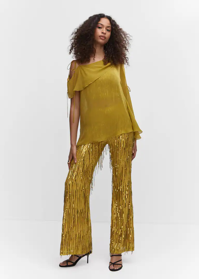 Zoeken: Broek met metallic frankes (2) | Mango Nederland | MANGO (NL)