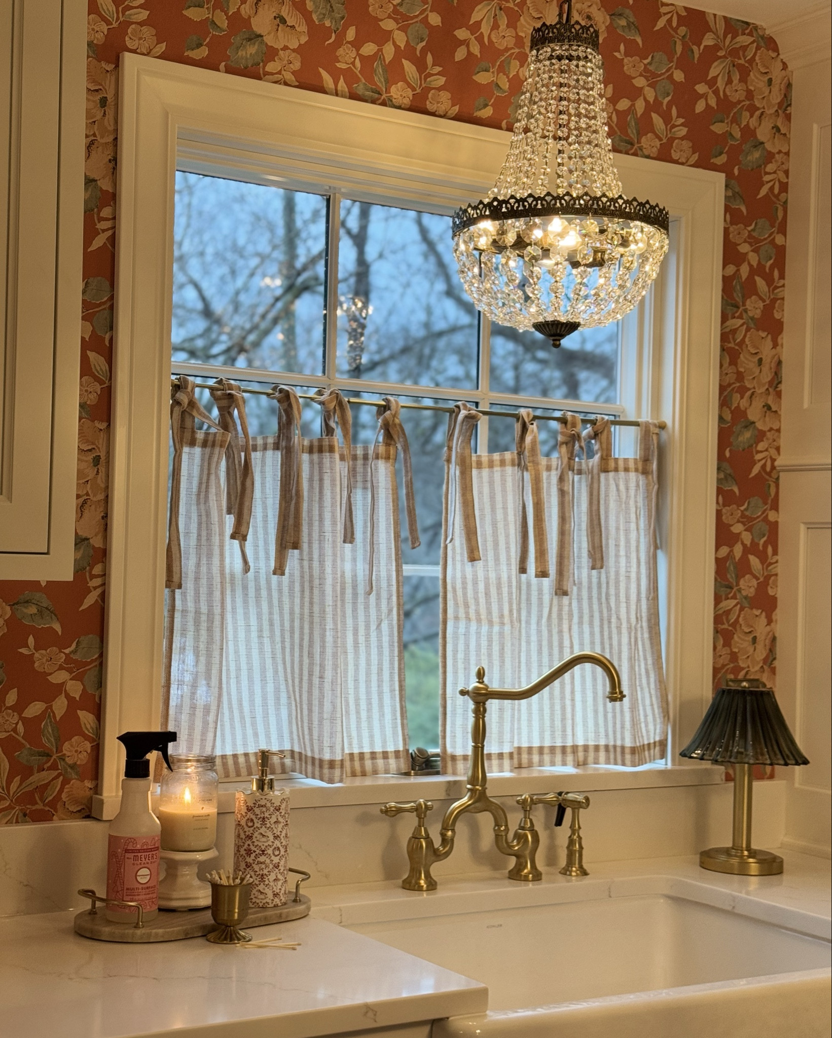 Beautiful French Cottage Stripe Tie Cafe Curtain.

#LTKHoliday #LTKFindsUnder50 #LTKHome