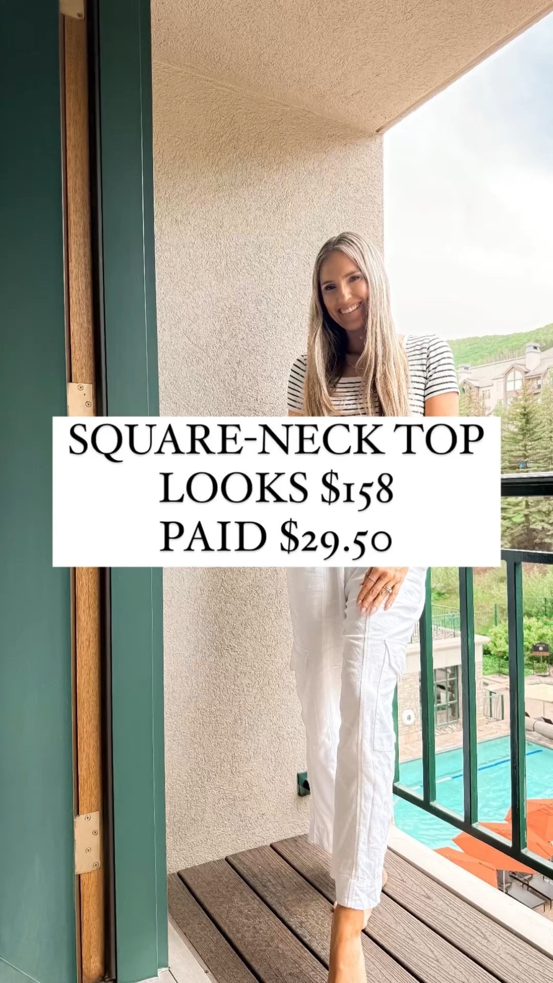 THE summer tee and most flattering neckline on the planet! The fabric washes well and looks good on everyone. Tuck it into your favorite pants. Comes in the best colors!

This tee runs large; order 1 size down. It's super stretchy! I'm wearing an XS and I'm normally a S.

You do NOT need to spend a lot of money to look and feel INCREDIBLE! I’m here to help the budget conscious get the luxury lifestyle.

Summer Fashion / Summer Outfit / Striped Shirt / Macy’s Fashion / Affordable / Budget / Date Night / Dress Up or Down / White Linen Pants / Travel Outfit

#LTKfindsunder50 #LTKsalealert #LTKSeasonal