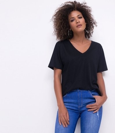 Blusa Básica com Gola V - Lojas Renner | Lojas Renner (BR)