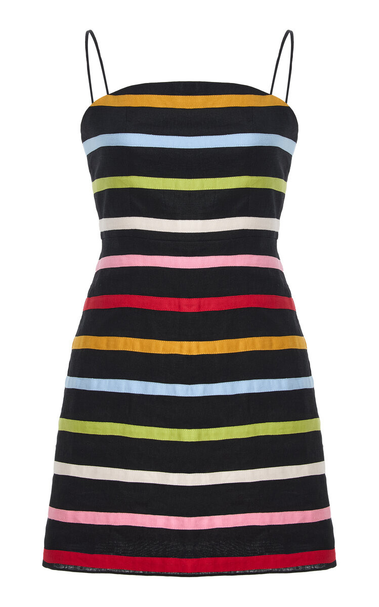 Roma Striped Linen Mini Dress | Moda Operandi (Global)