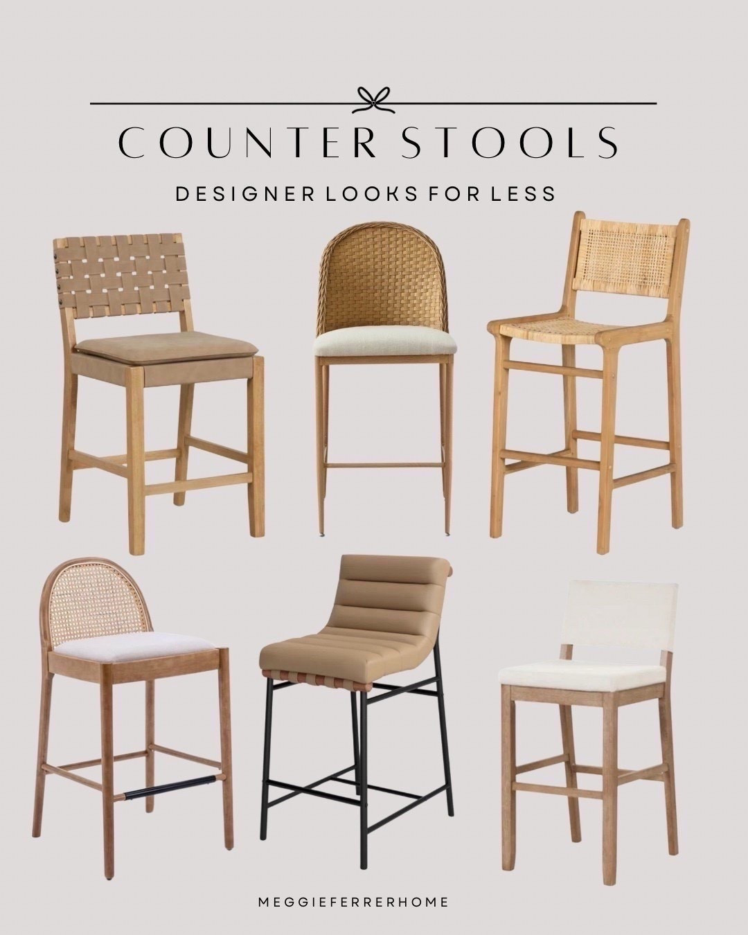 These neutral counter stools with backs are giving major designer vibes—without the splurge. I rounded up some of my favorite woven kitchen stools, modern organic counter seating, and comfy bar stools under $200 that bring texture, warmth, and that high-end look for less.

If you’re styling a kitchen island or breakfast bar, these are perfect options that feel timeless but still on-trend.🤎

#LTKSaleAlert #LTKHome 
