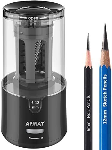 AFMAT Electric Pencil Sharpener, Pencil Sharpener for Colored Pencils, Auto Stop, Super... | Amazon (US)