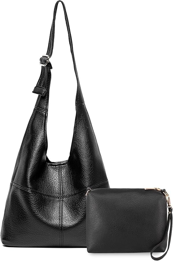 Montana West Hobo Bags Purse for Women Ultra Soft Foldable Shoulder Slouchy Handbags with Coin Pu... | Amazon (US)