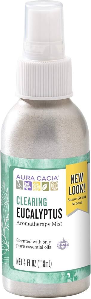 Aura Cacia Room and Body Mist, Clearing Eucalyptus, 4 Fluid Ounce | Amazon (US)