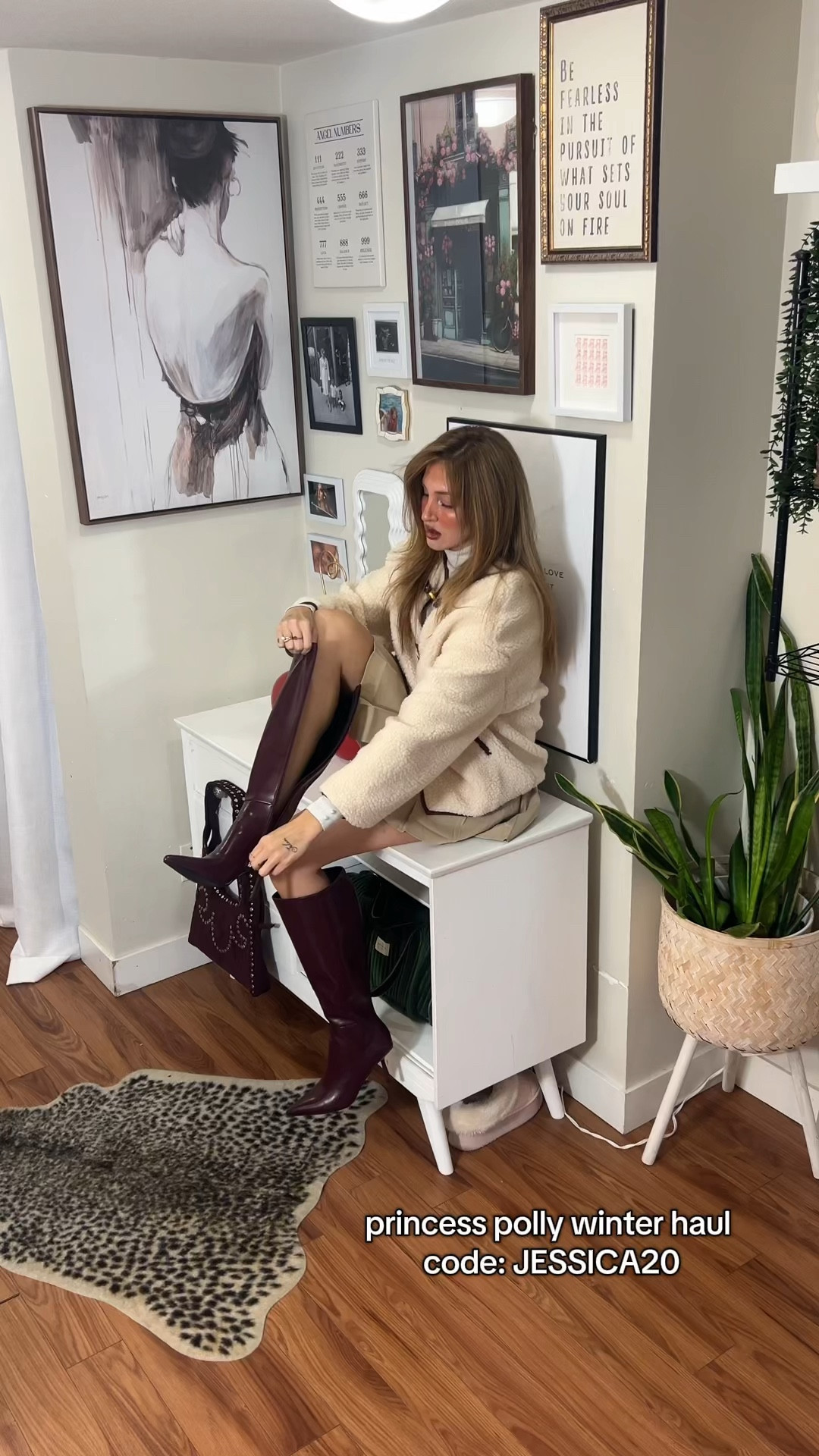 Princess Polly Winter, fashion hall, high boots, Sherpa, leather jacket, leather set winter style winter outfits

#LTKFindsUnder100