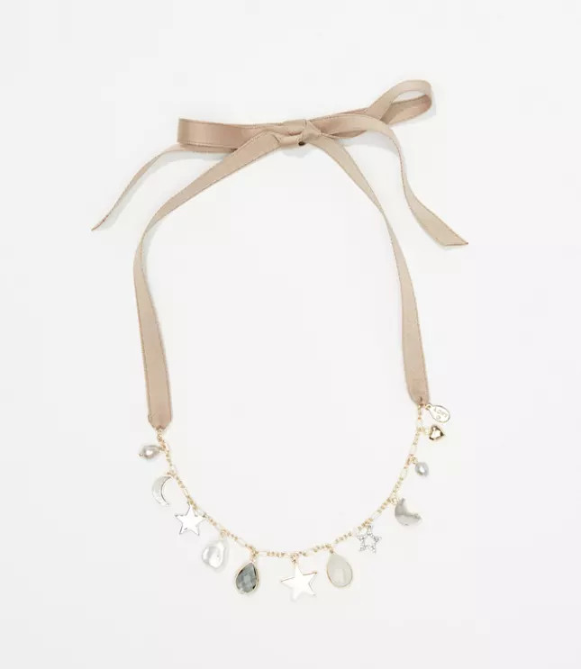 Charmed Tie Back Necklace | LOFT