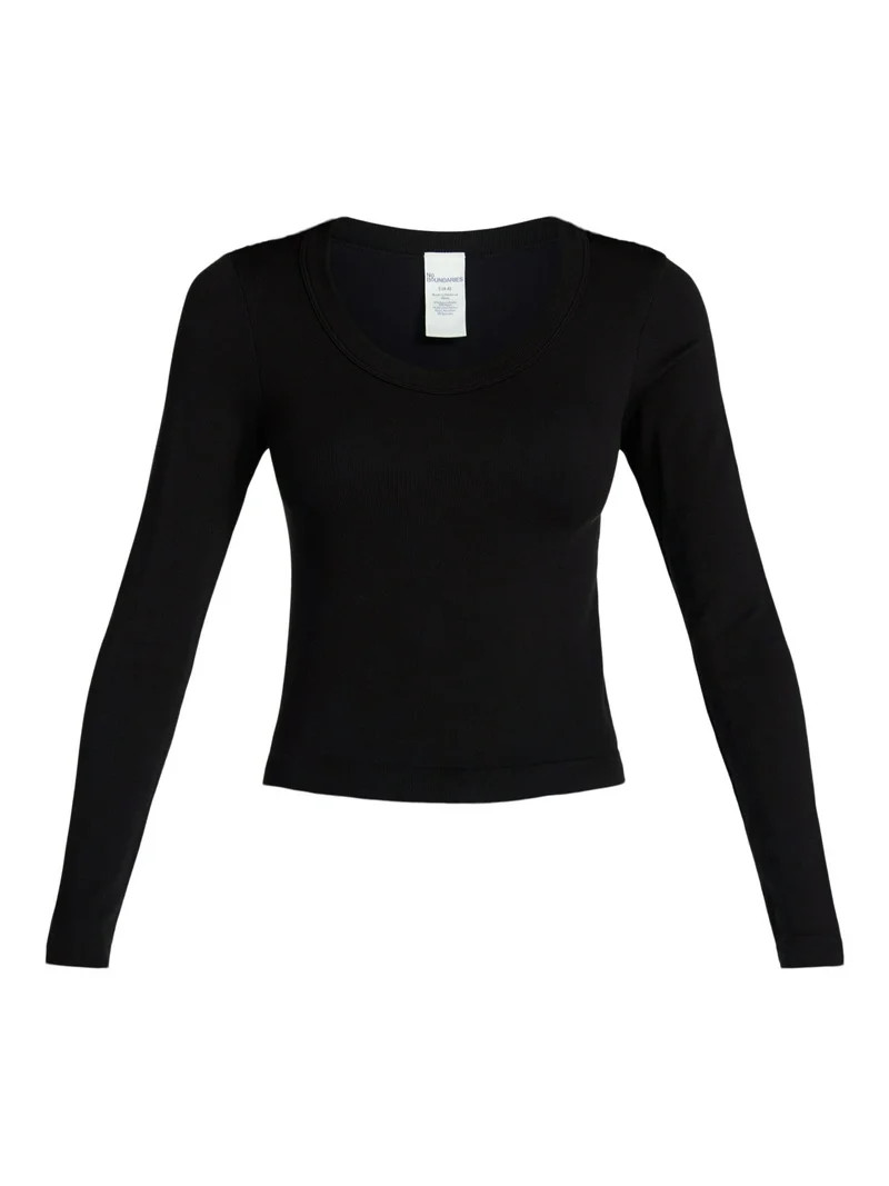 No Boundaries Seamless Scoop Neck Top, Women's XXS-XXL | Walmart (US)