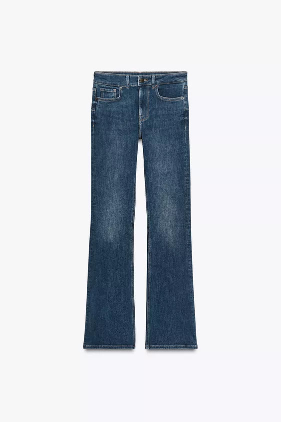 ZW COLLECTION BOOTCUT HIGH-WAIST JEANS | Zara UK