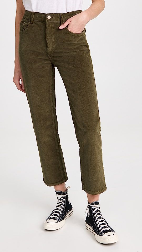 Patti High Rise Straight Corduroy Pants | Shopbop